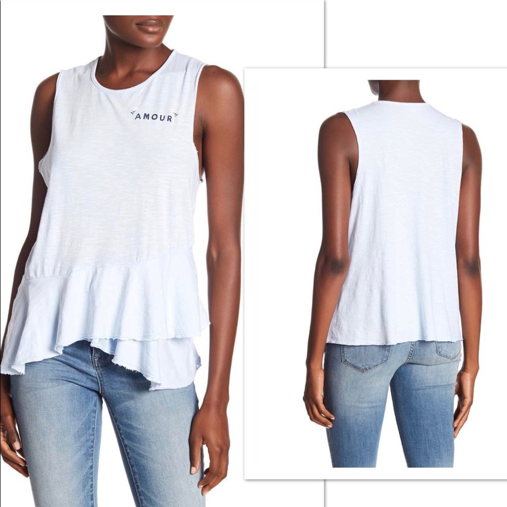 Sundry Amour Peplum Tank Top